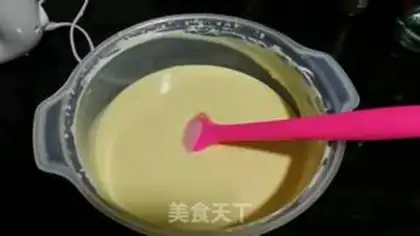 Make Mango cheese mousse cake step 5