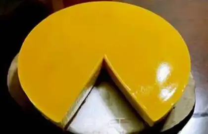 Make Mango cheese mousse cake step 11