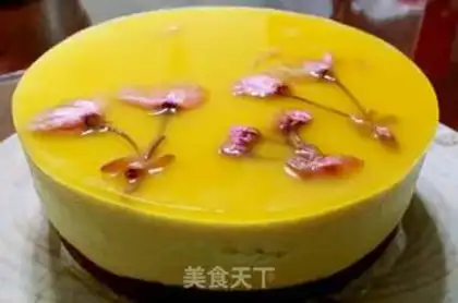 Make Mango cheese mousse cake step 12