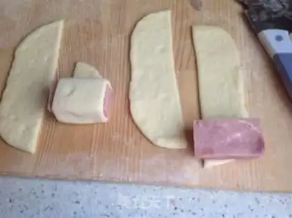 Make Ham burrito step 2