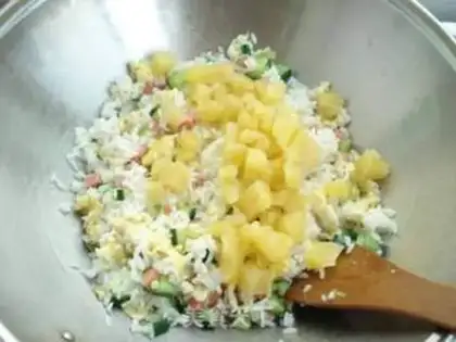 Make Pineapple rice step 7