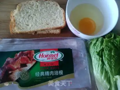 Make Bacon toast step 0