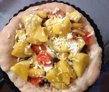 Make Chishima pineapple pizza step 11