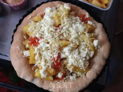 Make Chishima pineapple pizza step 12