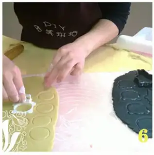 Make Super panda cookies step 5