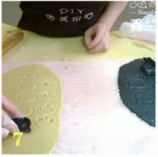Make Super panda cookies step 6