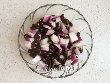 Make Onion-mixed beans step 4
