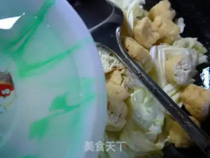 Make Tofu-cooked cabbage step 4