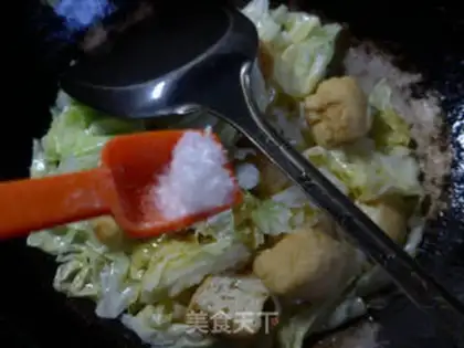 Make Tofu-cooked cabbage step 8