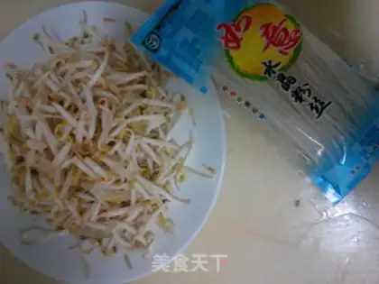 Make Green bean sprouts and crystal fans step 0