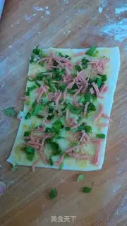 Make Milky ham rolls step 7