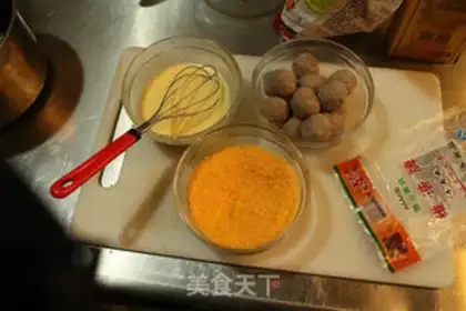 Make Gold beef balls step 2