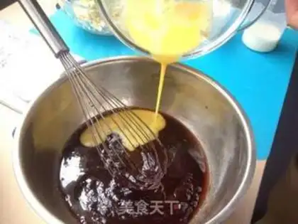 Make Brownie cheesecake step 4