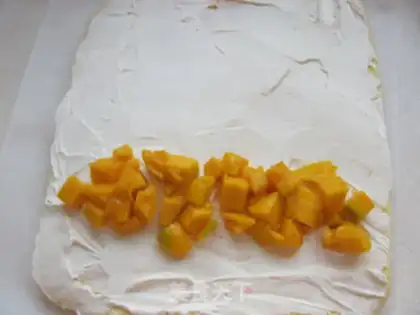 Make Mango cake rolls step 13