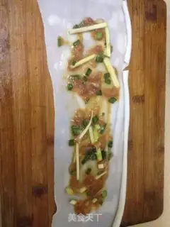 Make Egg skinny sausage step 1