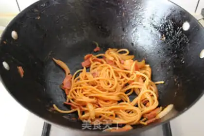 Make Bacon shrimp pasta step 5