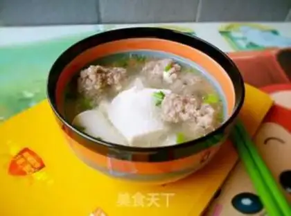 Make Meatball tofu soup step 6