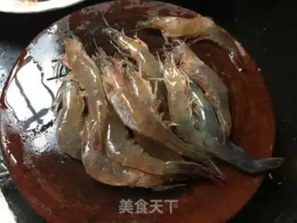 Make Porridge of chicken soup, twig, twig, shrimp step 6