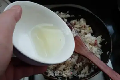 Make Sweet beef fried rice step 3