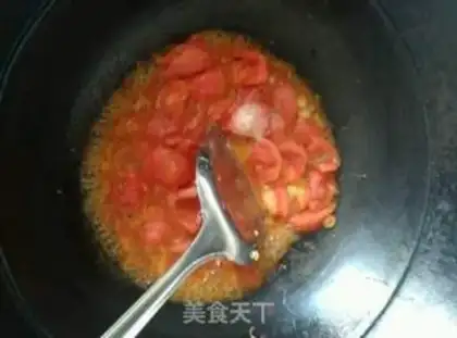 Make Tomato fried eggs step 9