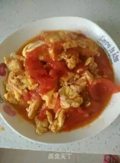 Make Tomato fried eggs step 11