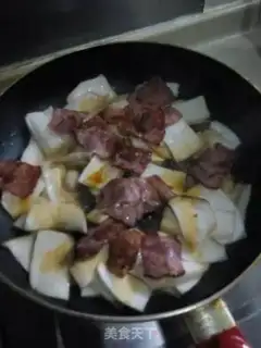 Make Black pepper bacon abalone mushroom step 6