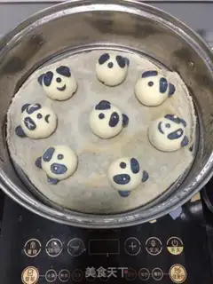 Make Panda bean bag step 18