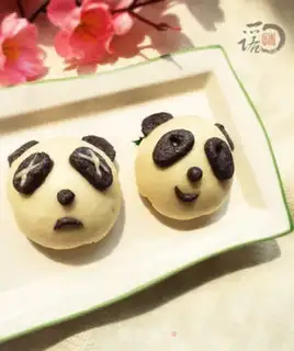 Make Panda bean bag step 19