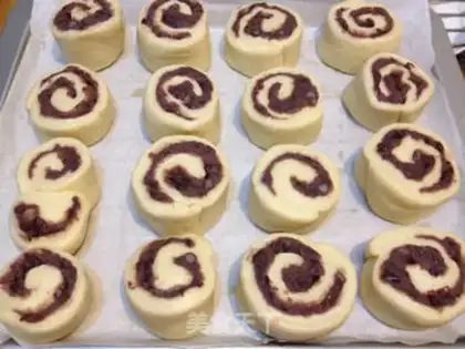 Make Red bean rolls step 11