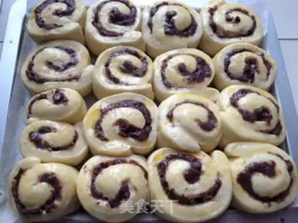 Make Red bean rolls step 13