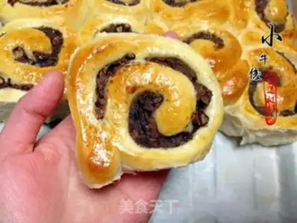 Make Red bean rolls step 16