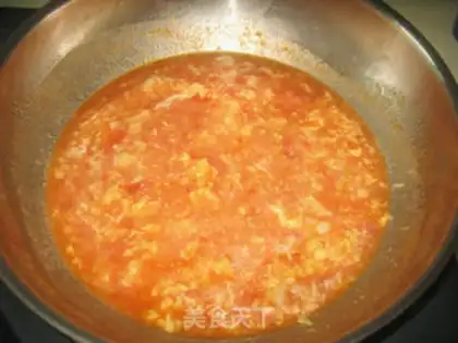 Make Tomato egg oak soup step 8