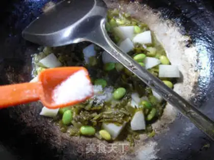 Make Snow pickles, soy sauce step 8