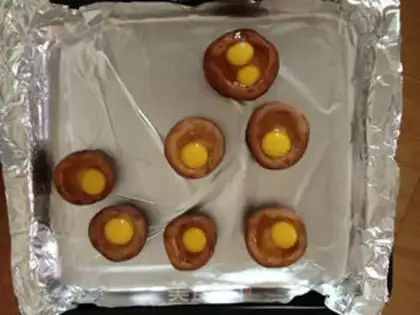 Make Roasted mushroom eggs step 2