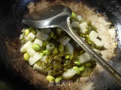 Make Snow pickles, soy sauce step 9
