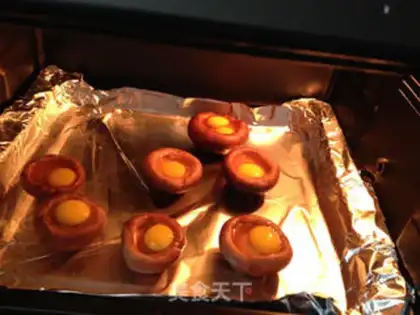 Make Roasted mushroom eggs step 3