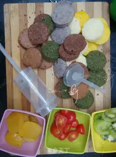 Make Five-colour fruit push step 12