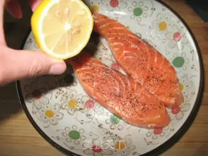 Make Pancake salmon step 2
