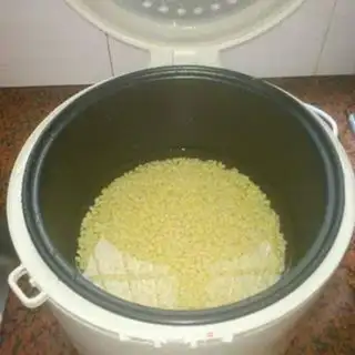 Make Green bean cake step 1