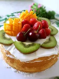 Make Fresh naked cake step 4