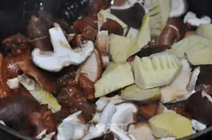 Make Frozen chickens of mushrooms step 13