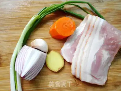 Make Soy bacon fried rice step 0