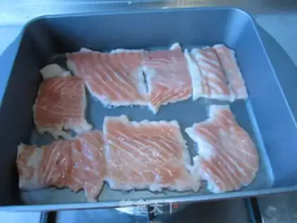 Make Lemon salmon step 1