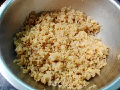 Make Soy bacon fried rice step 1