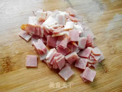 Make Soy bacon fried rice step 3