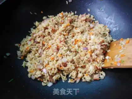 Make Soy bacon fried rice step 6