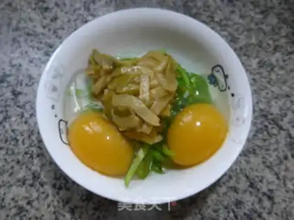 Make Creamed duck eggs step 2