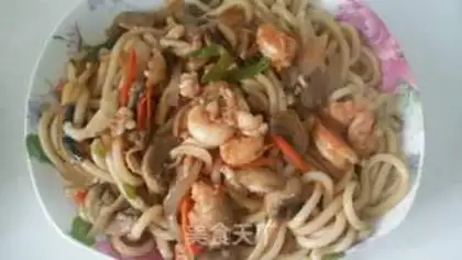 Make Seafood and winter noodles step 5