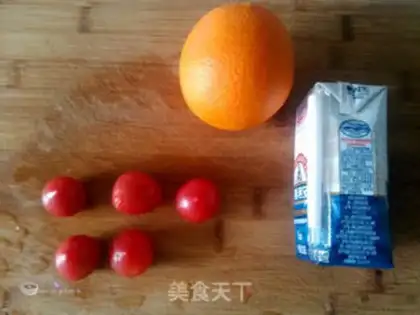 Make Orange milkshake step 0