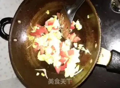 Make Tomato egg cucumber step 8